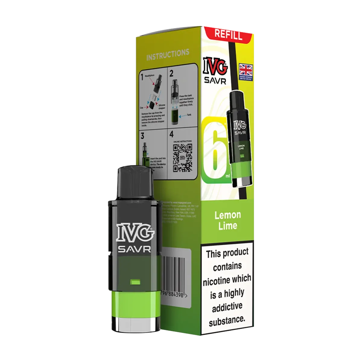 Lemon Lime IVG SAVR Refill Pack