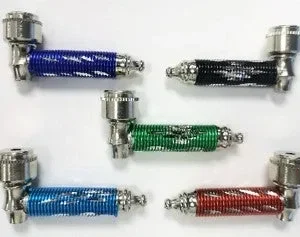 3" Metal Pipe With Diamond Cuts