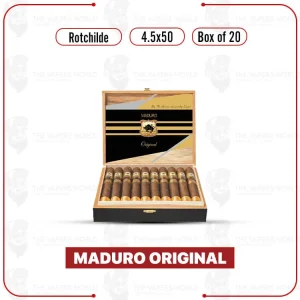 Maduro Original by Lucky Cigar: Rothchilde 4.5×50 Box of 20 Cigars