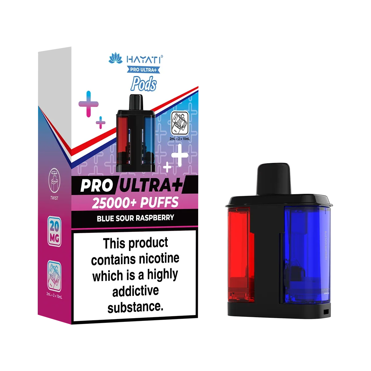 Blue Sour Raspberry Hayati Pro Ultra Plus Refill Pack