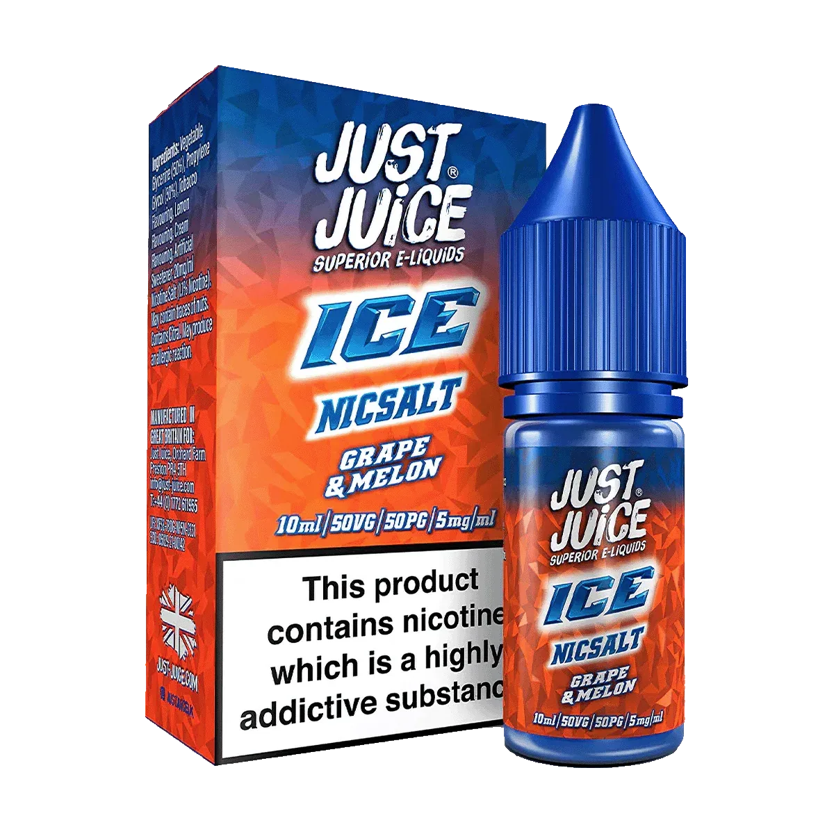 Grape & Melon Ice Nic Salt by Just Juice