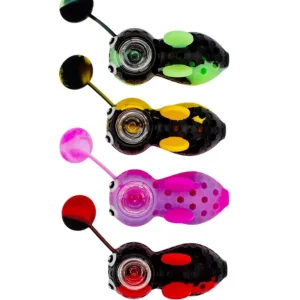 Stratus 3.5" Silicone Bee Shaped 2 in 1 Hand Pipe