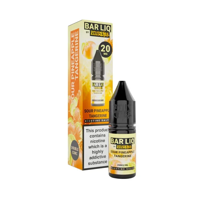 Sour Pineapple Tangerine Nic Salt E-Liquid by Zeus Juice Bar Liq