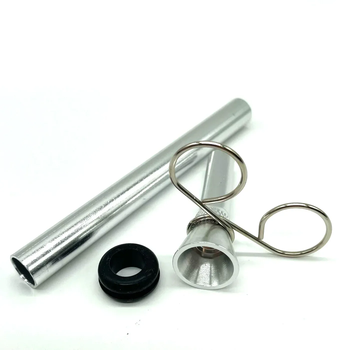 Metal Bowl Slide 4" with Pinch and Rubber Grommet - Image 2