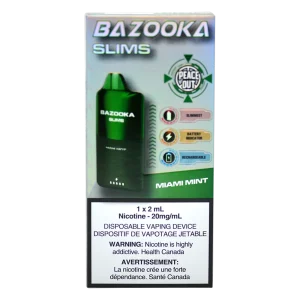 Bazooka Slim Miami Mint 2ml 20mg