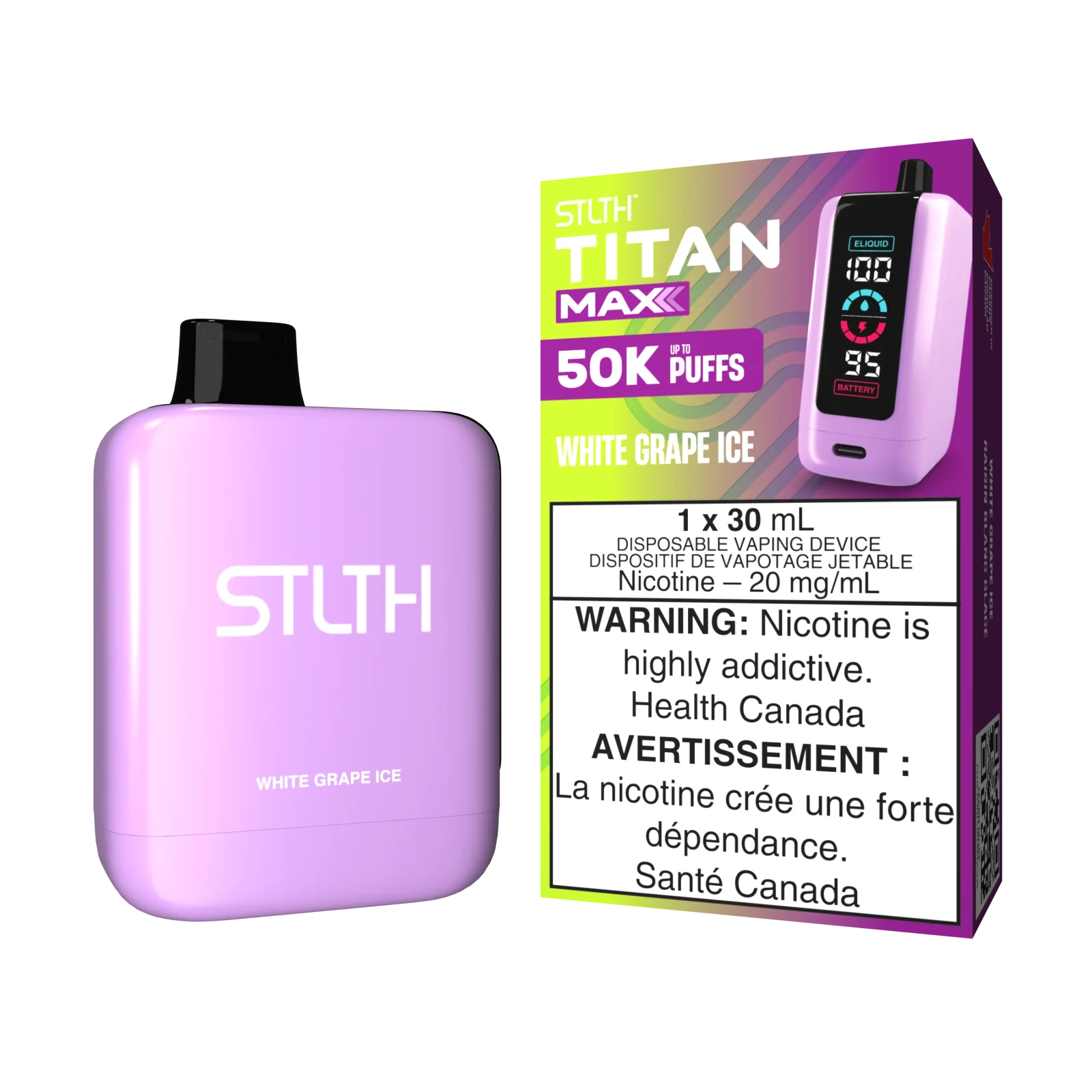 Stlth Titan Max 50k White Grape Ice
