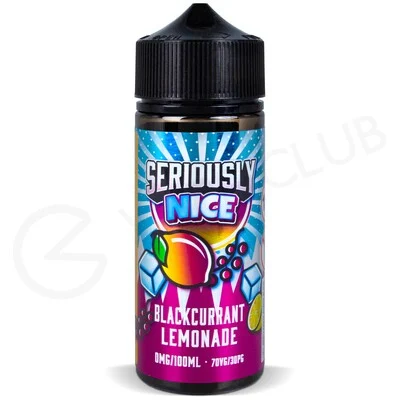 Cool Blackcurrant Lemonade Shortfill E-Liquid by Seriously Nice 100ml