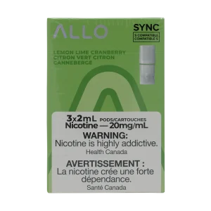 Allo Sync Pod Lemon Lime Cranberry 20mg 3/Pk