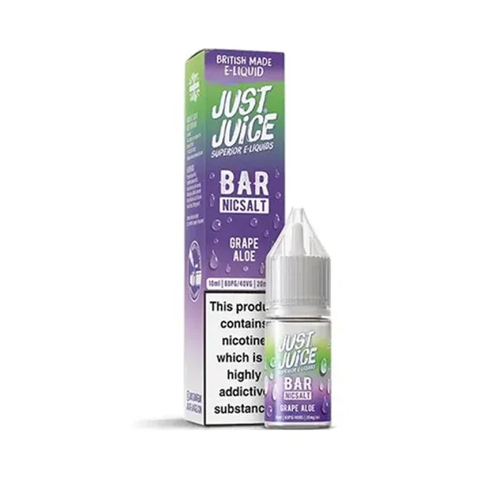 Grape Aloe 10ml Nic Salt E-Liquid by Just Juice Bar Salt