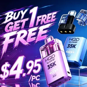 HQD Glow Air 35K 2-in-1 Disposable Vape 2% - BOGO