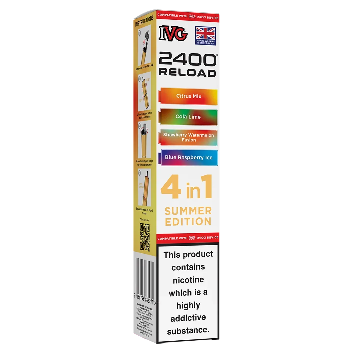 Summer Edition IVG 2400 Refill Pods