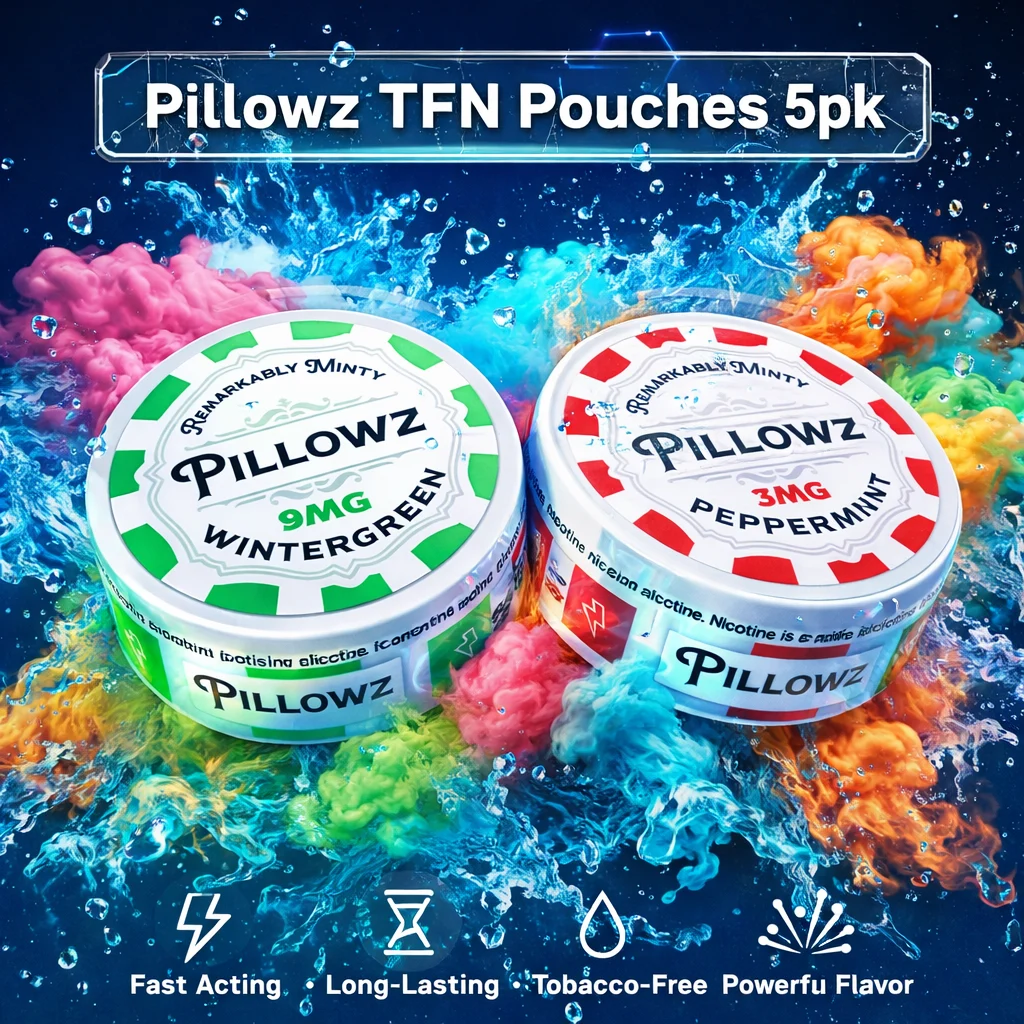 Pillowz TFN Pouches | Tobacco Free 5Pk Discreet Vape
