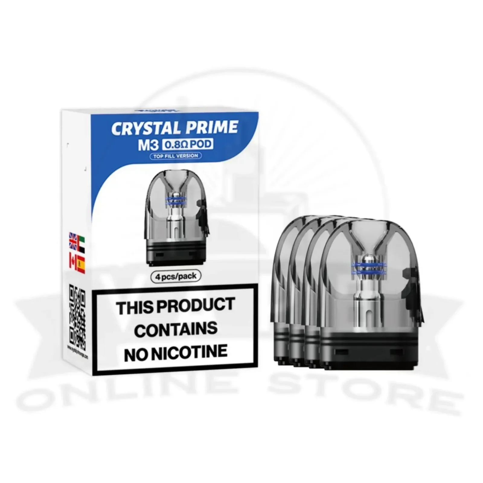 Crystal Prime M3 Replacement Pods | Pack of 4