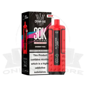 Cherry Fizz Al Fakher Crown Bar 30K Puff Hypermax Vape Kit
