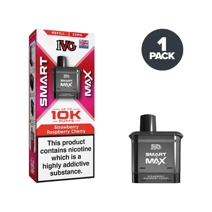 Strawberry Raspberry Cherry IVG Smart Max Refill Pack - Image 2