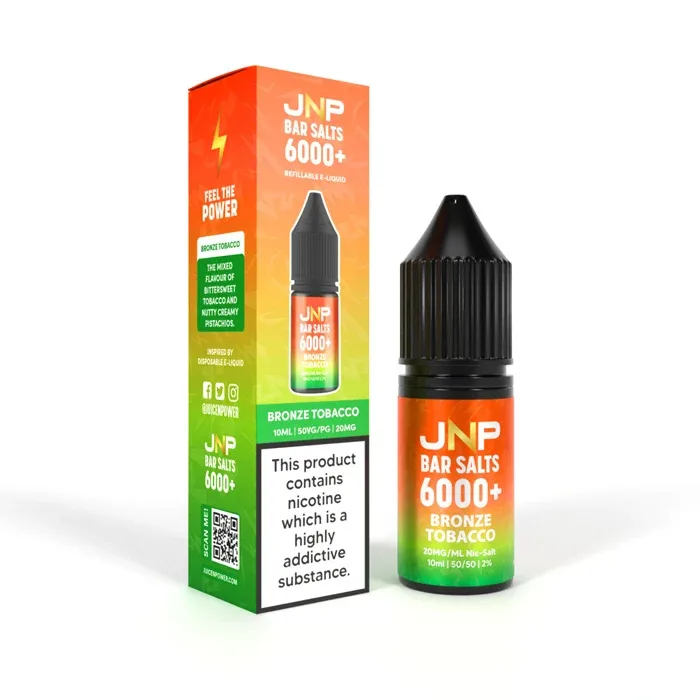 Bronze Tobacco Nicotine Salt by JNP Bar Salts 6000+