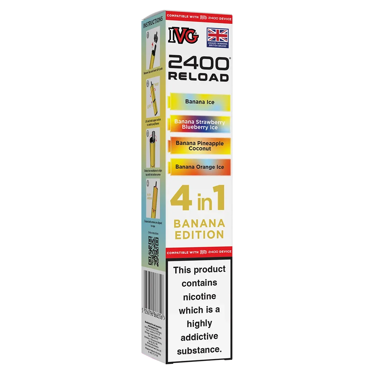 Banana Edition IVG 2400 Refill Pods