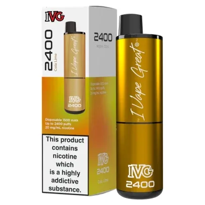 IVG 2400 Disposable Vape - Cola Lime