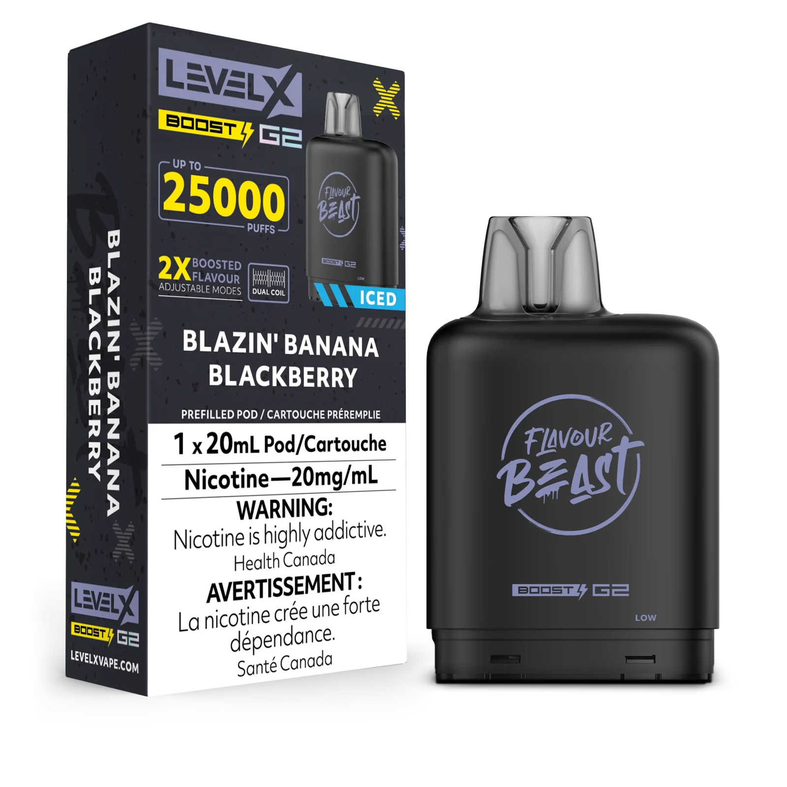 Flavour Beast Level X G2 Boost Replacement Pod 20mL - Image 2