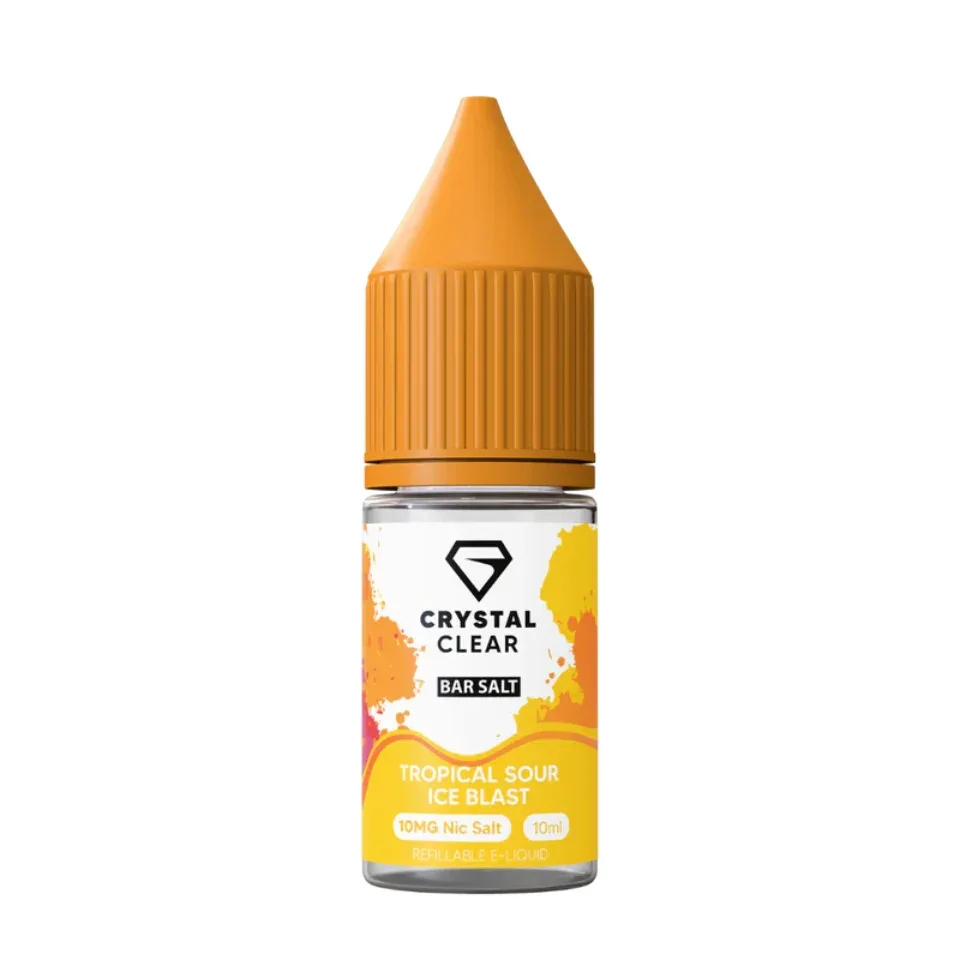 Crystal Clear Nic Salt Eliquid 10ml - Tropical Sour Ice Blast