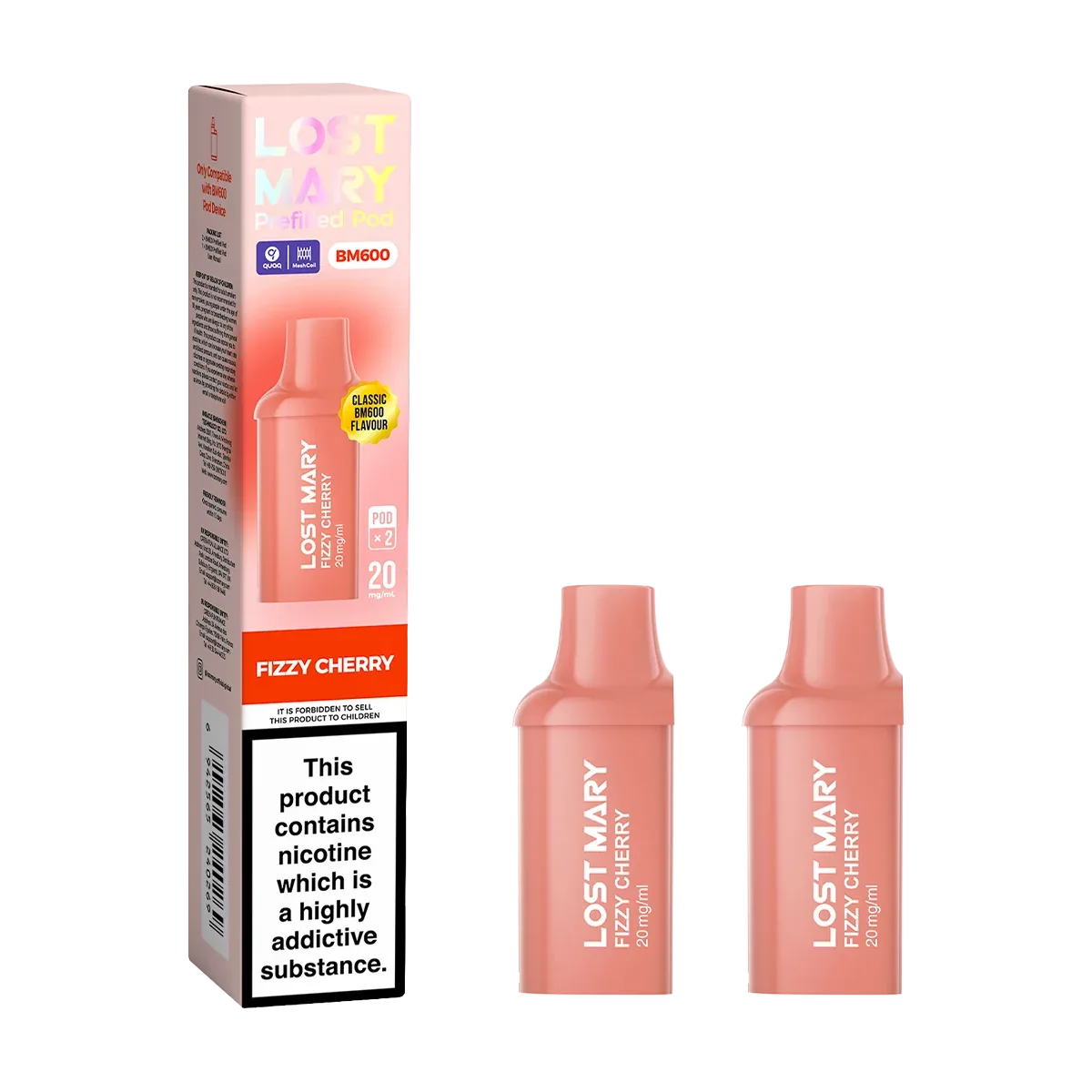 Fizzy Cherry Lost Mary BM600 Pods