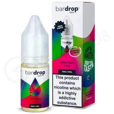 Watermelon Ice Nic Salt E-Liquid by Bar Drop Salts