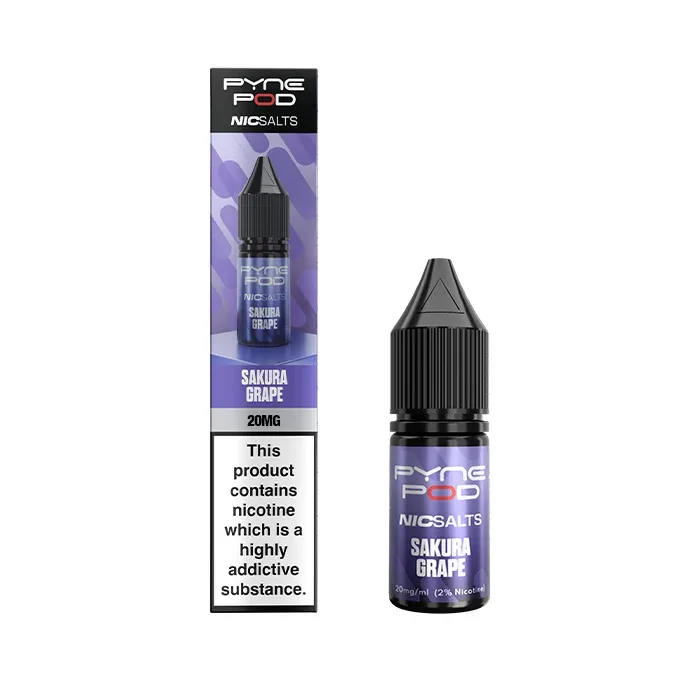 Sakura Grape Nic Salt E-Liquid by Pyne Pod