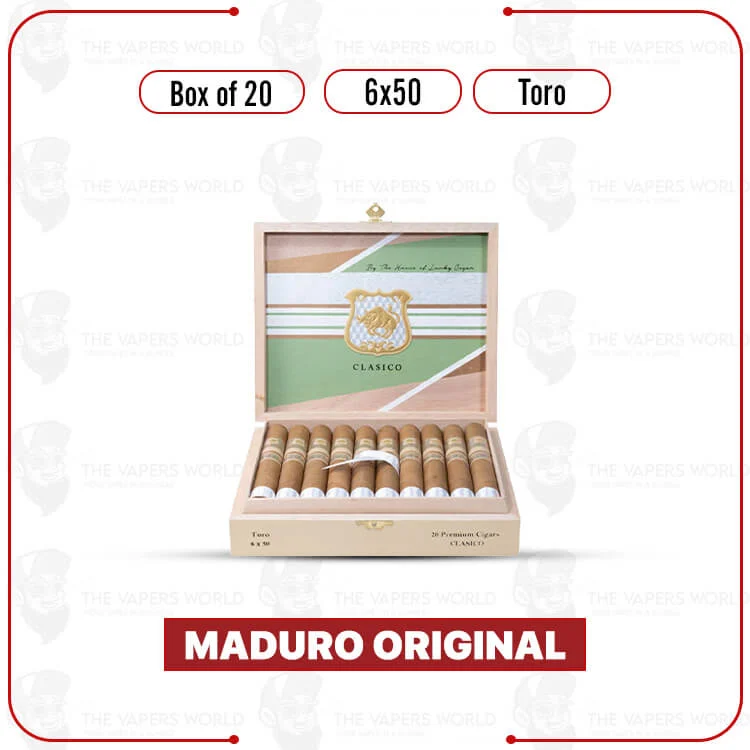 Maduro Original by Lucky Cigar: Toro 6×50 Box of 20 Cigars