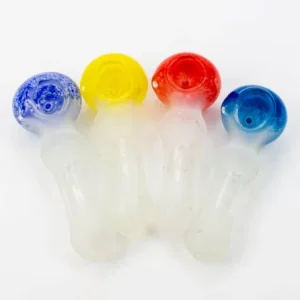 Frosted Soft Glass Hand Pipe - 4.5"