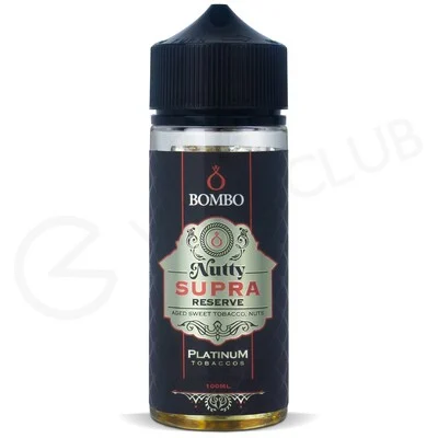 Nutty Supra Reserve Shortfill E-Liquid by Bombo Platinum 100ml