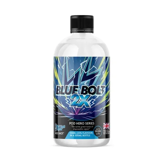 Blue Bolt 2X MES Shot | Bottle Shot