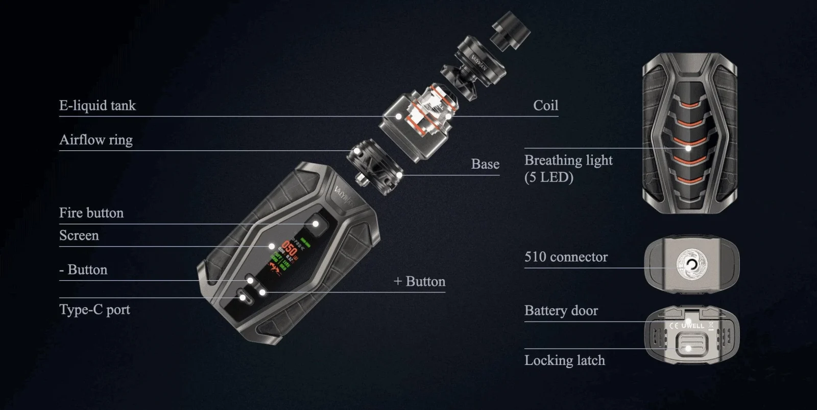 Uwell Valyrian 3 Kit Price | Uwell Vape UK - Image 2