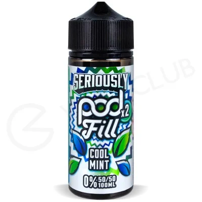Cool Mint Shortfill E-Liquid by Seriously Pod Fill x2 100ml
