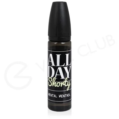 Mental Menthol Shortfill E-Liquid by All Day Shorty 50ml