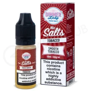 Smooth Tobacco Nic Salt E-Liquid by Dinner Lady