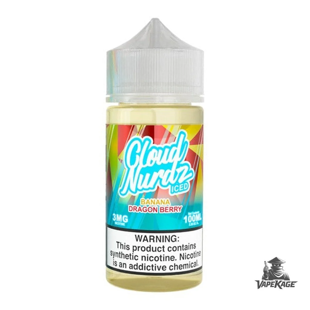Banana Dragonberry Iced — Cloud Nurdz 100mL Freebase