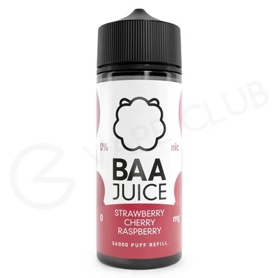 Strawberry Cherry Raspberry Shortfill E-Liquid by Baa Juice 100ml