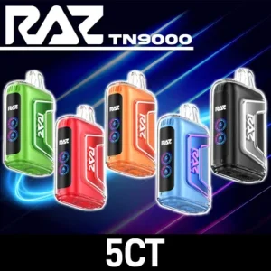 RAZ TN9000 5% NICOTINE 12ML 9000 PUFFS DISPOSABLE VAPE - 5 CT