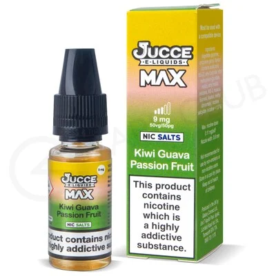 Kiwi Guava Passion Fruit Nic Salt E-Liquid by Jucce Max