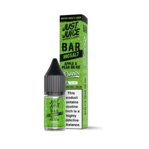 Apple & Pear on Ice Nic Salt E-Liquid by Just Juice Bar Reborn