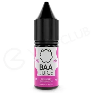 Raspberry Watermelon Nic Salt E-Liquid by Baa Juice