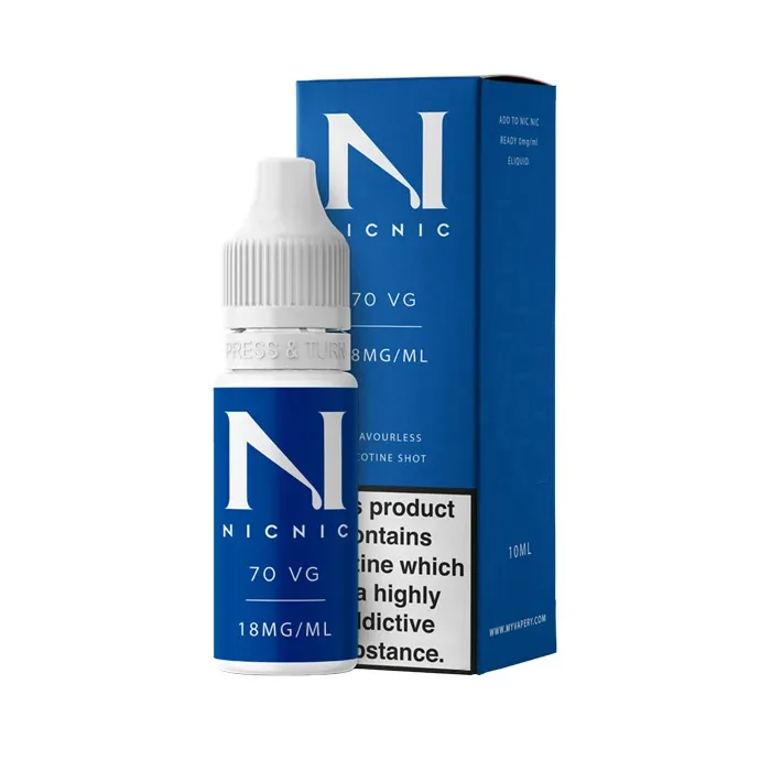 Nic Nic 10ml Nicotine Shot 70VG 18mg