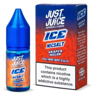Grape & Melon Nic Salt E-Liquid by Just Juice Ice