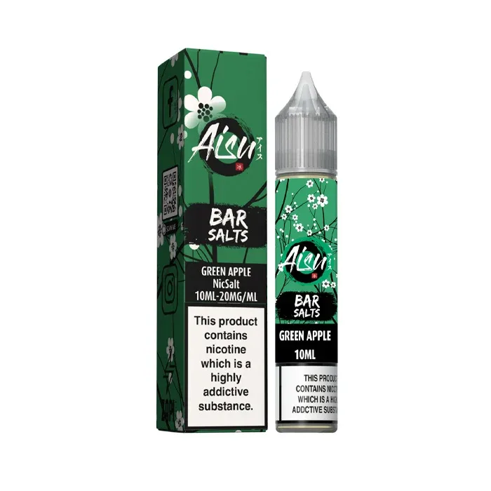 Green Apple 10ml Nic Salt E-Liquid by Aisu Bar Salts