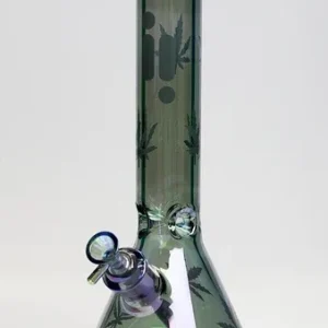 Infyniti Leaf 14" 7mm Metallic Glass Bong