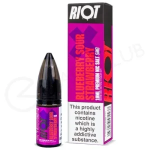 Blueberry Sour Strawberry Nic Salt E-Liquid by Riot X