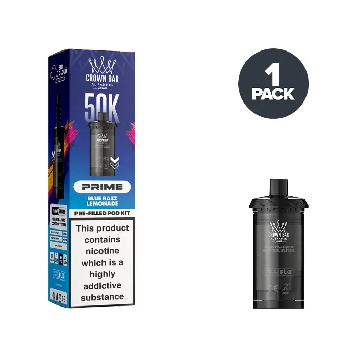 Blue Razz Lemonade Al Fakher Hypermax Prime 50K Refill Pack