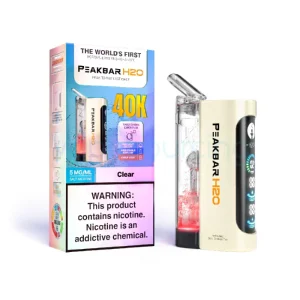 Clear PeakBar H2O 40K 40000 Puffs Disposable Vape 20ml