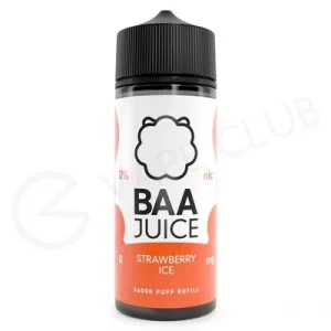 Strawberry Ice Shortfill E-Liquid by Baa Juice 100ml