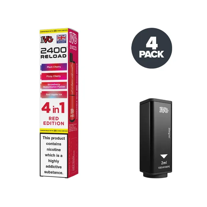Red Edition IVG 2400 Reload 4 in 1 Prefilled Pods